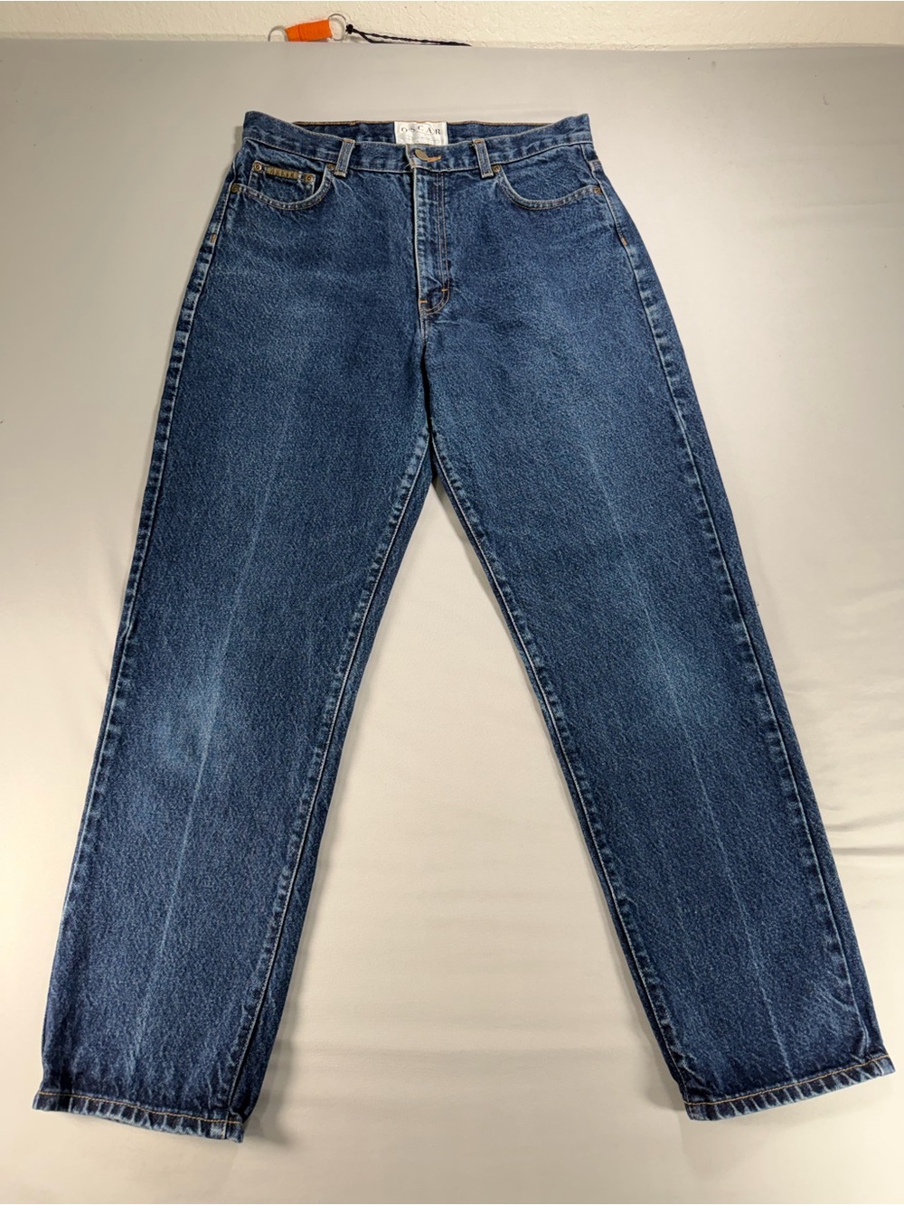 Vintage Oscar de la Renta High Rise Straight Mom Jeans Size 12 Denim #1075